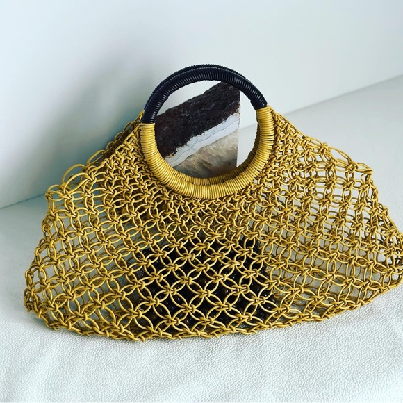 Macrame mini bag with wallet - Picture 3 of 3